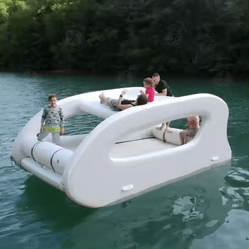 AquaCat: Electric Pontoon Boat, PVC DWF Catamaran