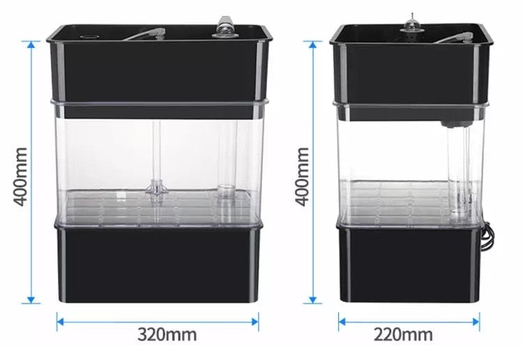 AquaGrow Mini: Hydroponic & Aquaponic Plant Growing System