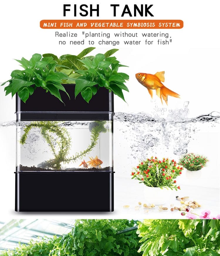 AquaGrow Mini: Hydroponic & Aquaponic Plant Growing System