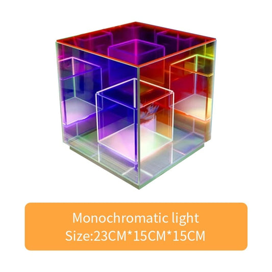 Atmospheric Pyramid Acrylic Lamp - Colorful Table Light