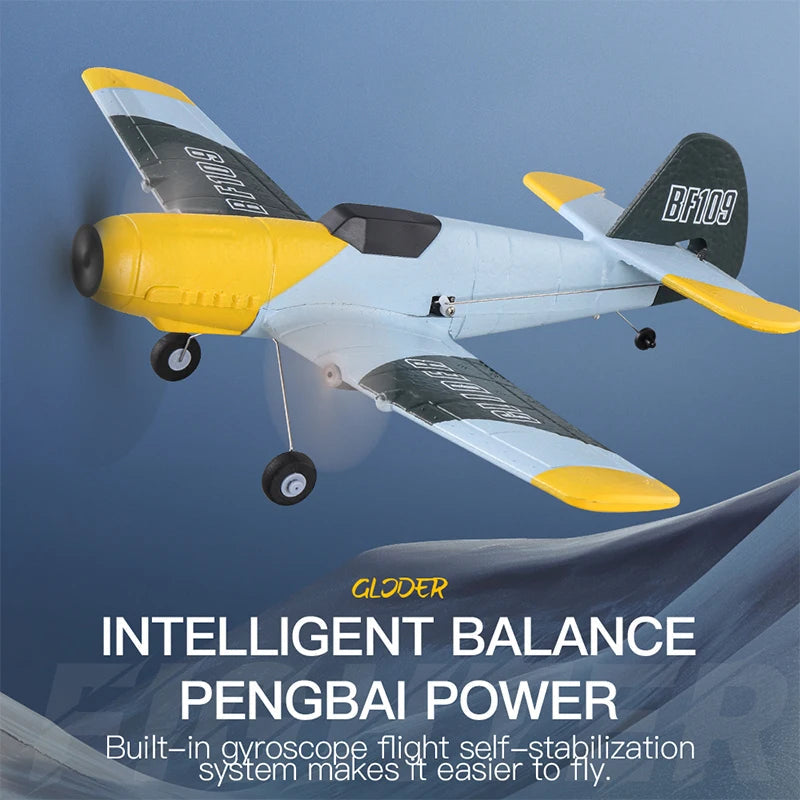 BF109 RC Plane - Professional 2.4G Remote Control EPP Foam Glider - Perfect Gift for Kids!
