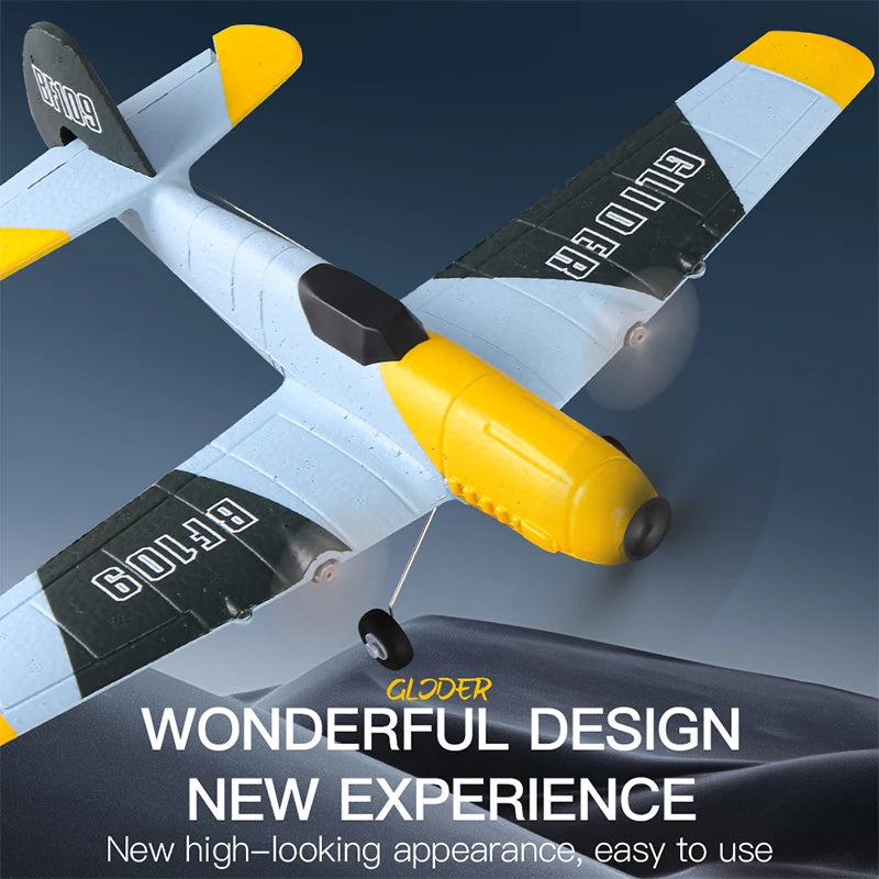 BF109 RC Plane - Professional 2.4G Remote Control EPP Foam Glider - Perfect Gift for Kids!