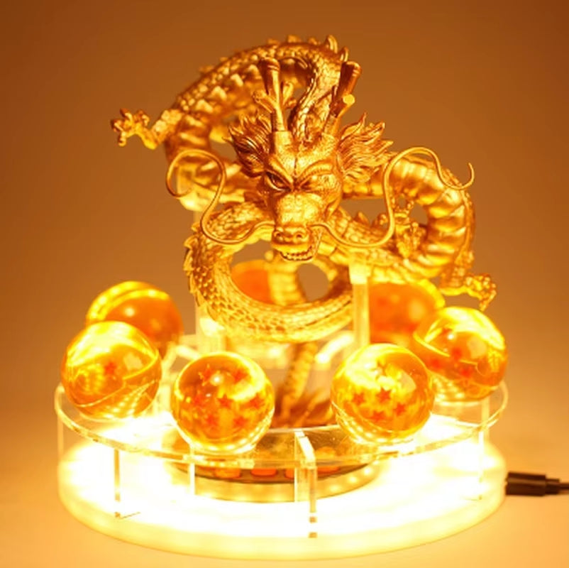 Z Shenron Lamp Super Saiyan Goku Action Figure Shenlong Model Light Base Collection Gift