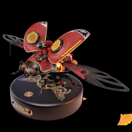Rokr Scout Beetle MI02 - Easy Assembly 3D Metal Punk Style Puzzle for Boys and Adults - Perfect DIY Gift!