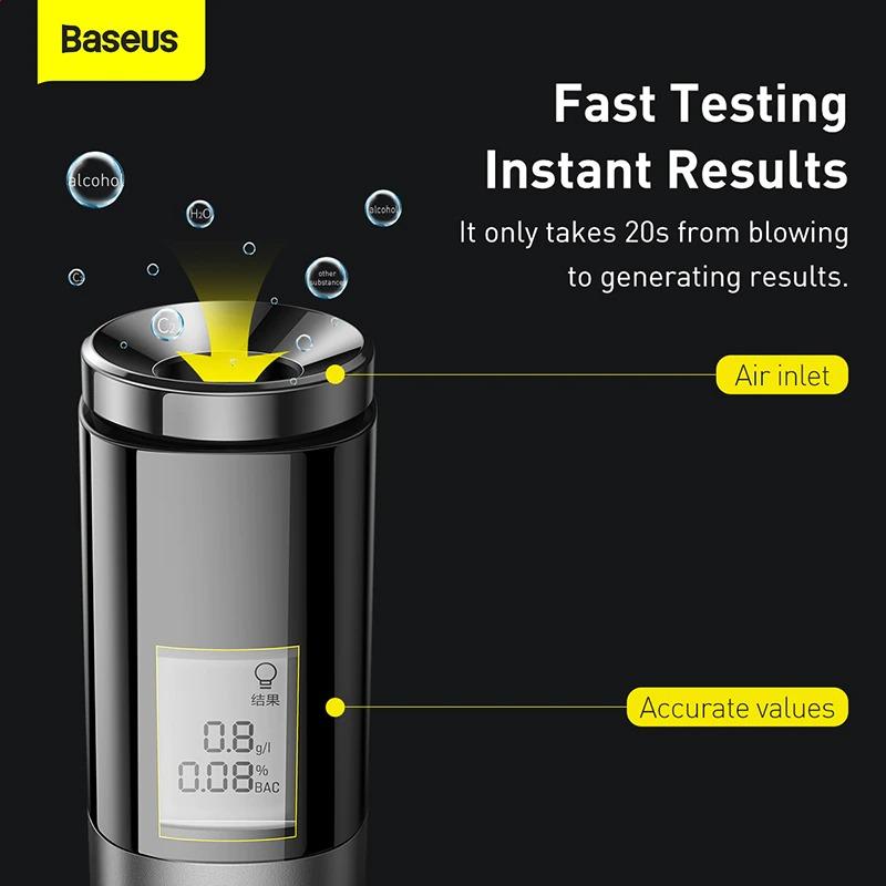 Alcohol Breath Tester Portable - keychain Alcohol Breathalyzer Fast Rechargeable