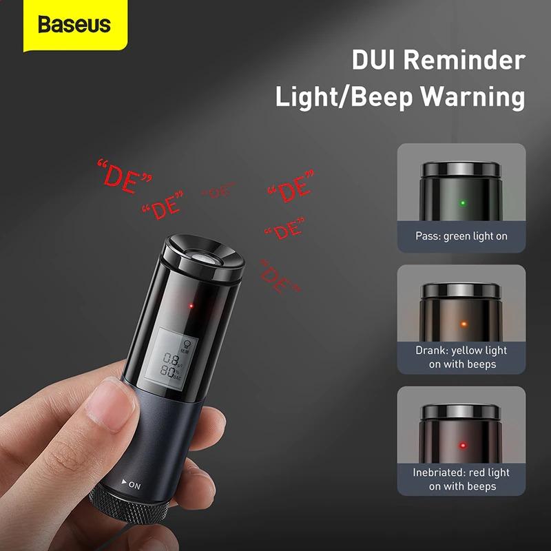 Alcohol Breath Tester Portable - keychain Alcohol Breathalyzer Fast Rechargeable