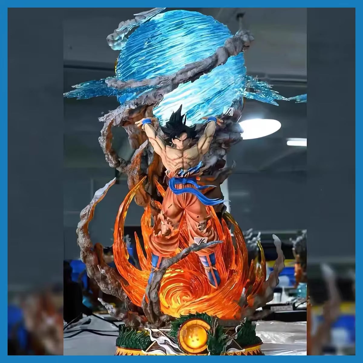 25Cm Dragon Ball Anime Spirit Bomb Sou Goku Action Figure Super Saiya Collection Toy Gift