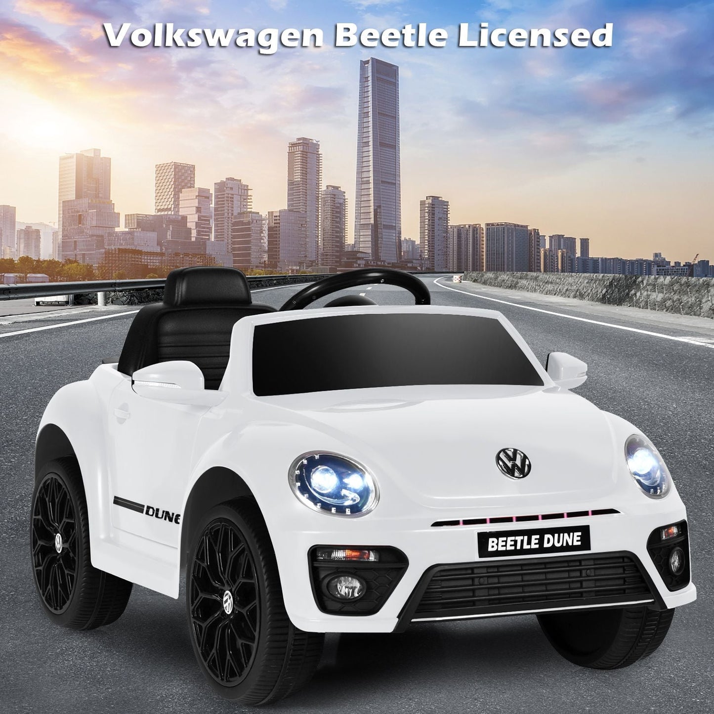 12V Volkswagen Beetle Electric Kids Ride on Car with Remote Control
