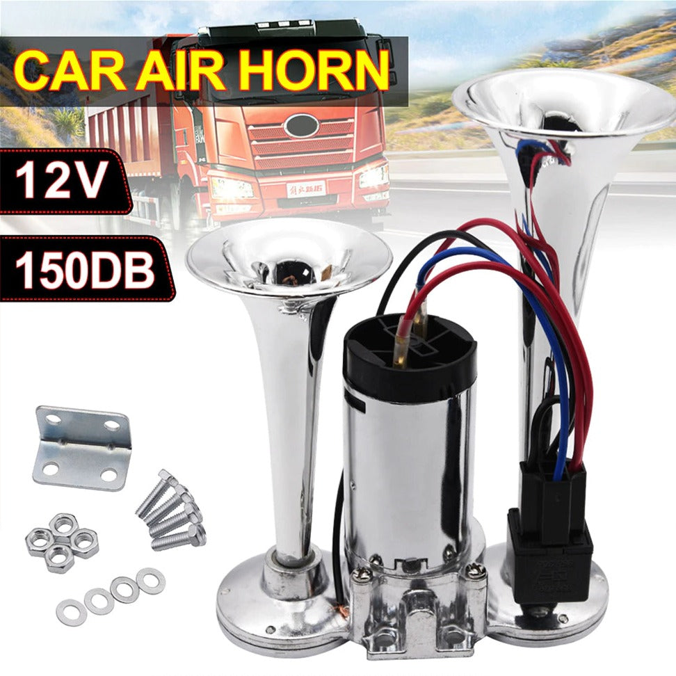 Car Electric Dual Horn Truck Boat Train Speaker: Loudest Trumpets 600DB