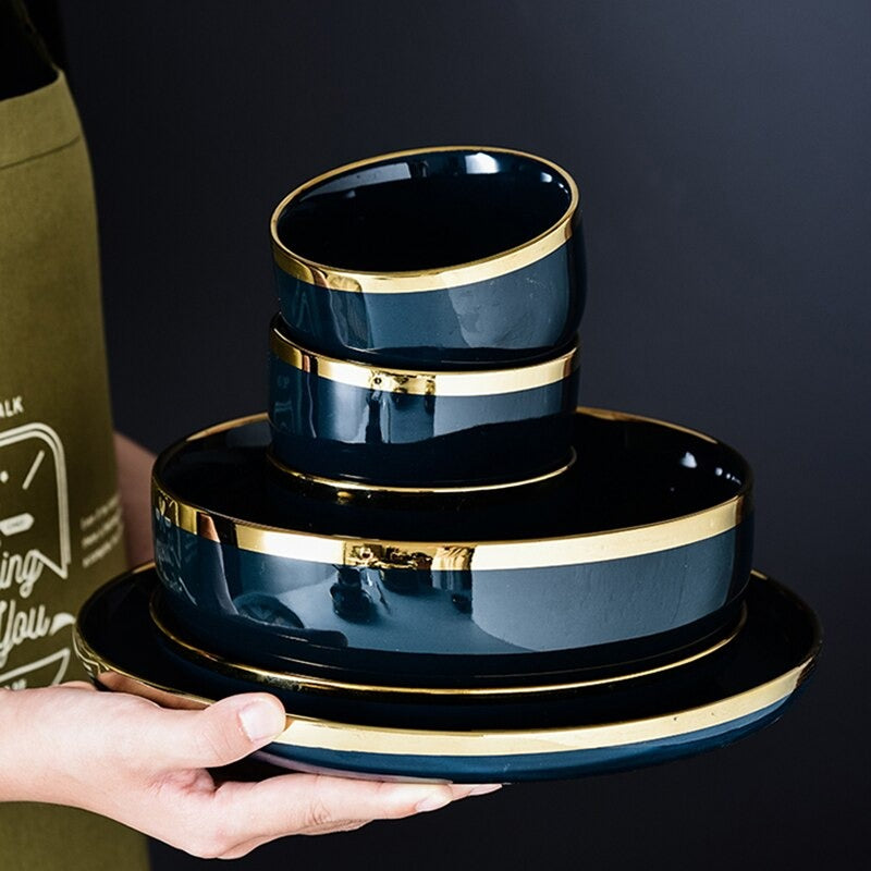 Oxford Blue Luxury Dinnerware Set