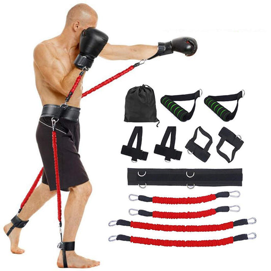 Boxing Exercise Belt & Resistance Band Set