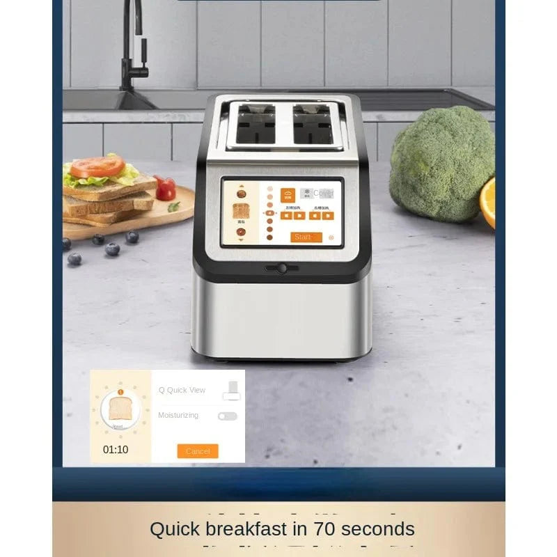 BrecoTouch Pro: High-Speed Smart Toaster for Perfectly Toasted Bread Every Time