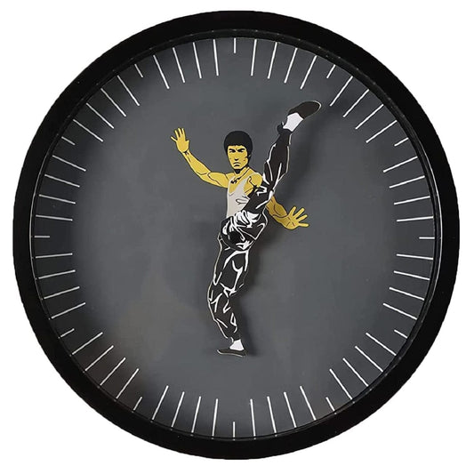 Bruce Lee Timekeeper - Martial Arts Wall Clock | Legendary Tribute to the Master