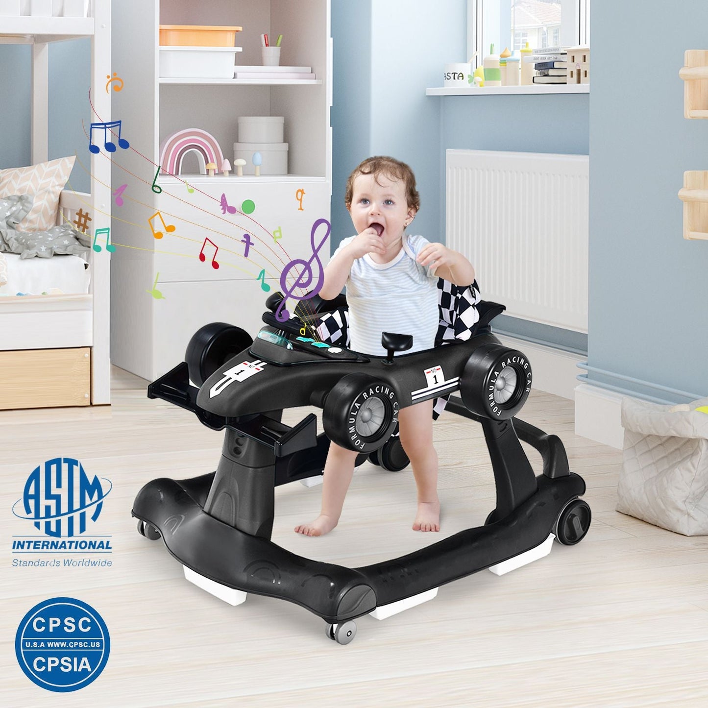 Versatile 4-In-1 Baby Push Walker