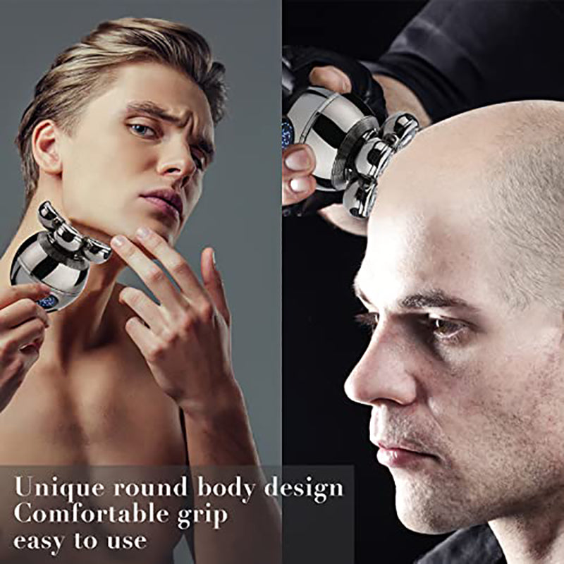Electric Shaver Floating Head USB Charging Dock LCD Waterproof Portable Grooming Kit