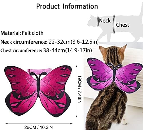 Cat Dog Butterfly Costume Wings for Halloween Party Decoration
