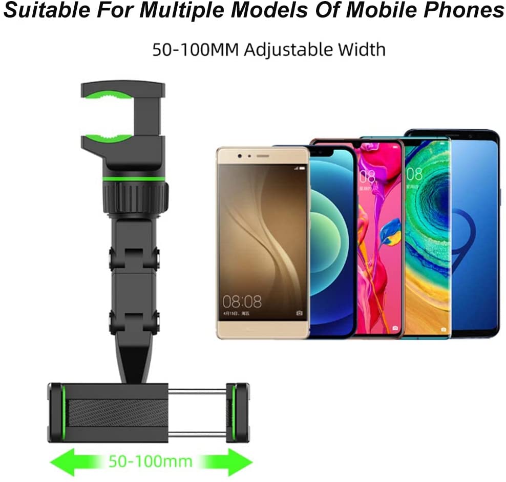 Car Phone Holder - Multifunctional Rearview Rotating  GPS Holder 360°