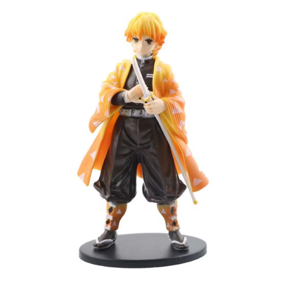 Demon Slayer: Kimetsu No Yaiba PVC Action Figures - Collectible Kamado Tanjirou, Agatsuma Zenitsu & Nezuko Warrior Models