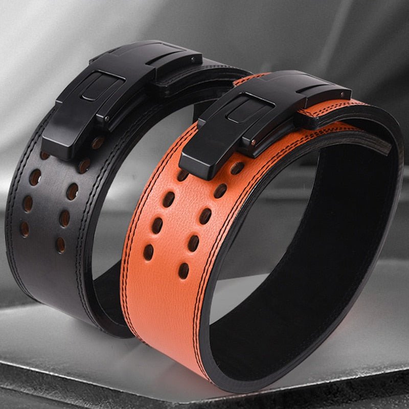 Cowhide Wide Weightlifting Belt