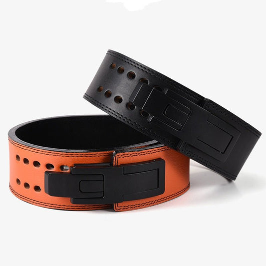 Cowhide Wide Weightlifting Belt