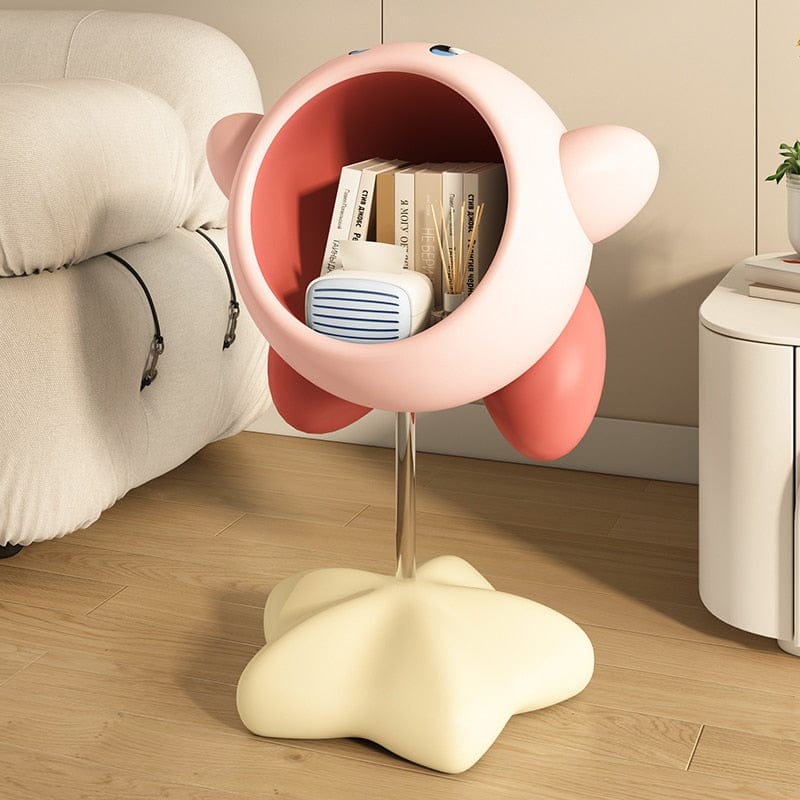 Creative Pink Fat Man Book & Snack Shelf