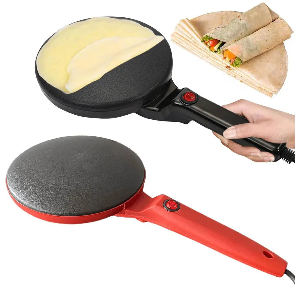CrispWave: Electric Crepe Maker Non Stick Pan