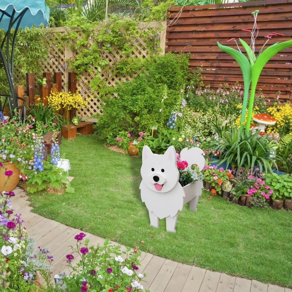 Cute Hand-made Dog-shaped Flower Pots Planter