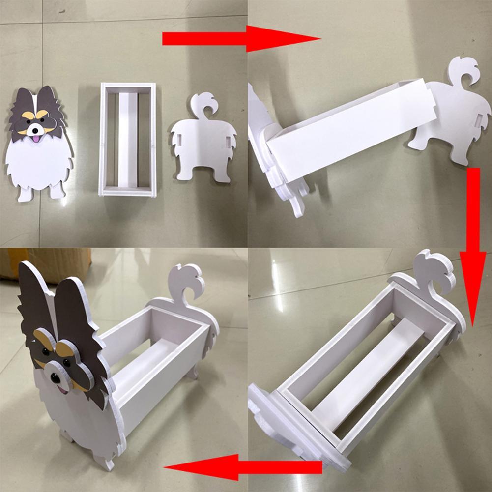 Cute Hand-made Dog-shaped Flower Pots Planter