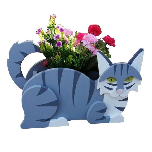 Cute Hand-made Dog-shaped Flower Pots Planter