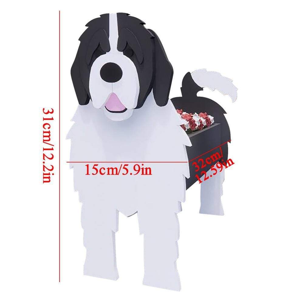 Cute Hand-made Dog-shaped Flower Pots Planter