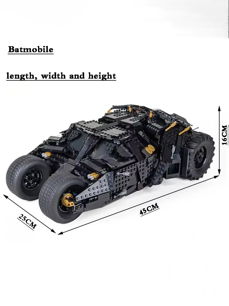 1:10 Dark Knight Chariot Batmobile Model Building Blocks 2049Pcs Mechanical Set Assembly Toy Gift