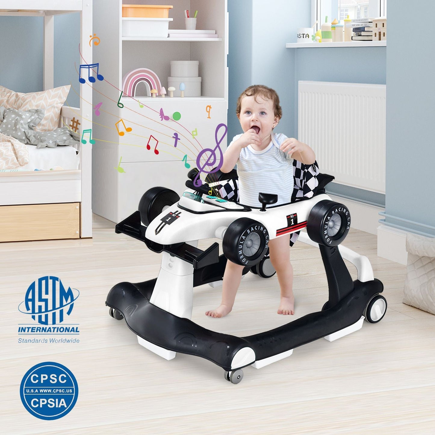 Versatile 4-In-1 Baby Push Walker