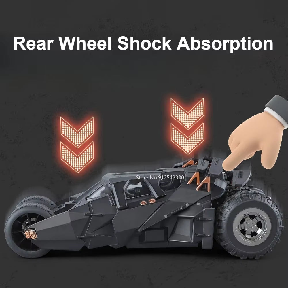 1:18 Batmobile Car Model Toy the Dark Knight Trilogy Sound Light Sliding Spray Alloy Vehicle Models