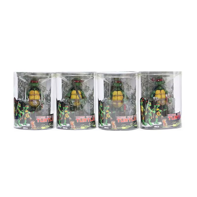 NECA Teenage Mutant Ninja Turtles Anime Action Figure Collection Gift for Kids 4Pcs/Set