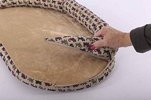 Deluxe Cat Bed with Removable Bolster