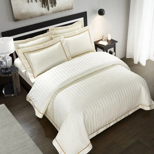Prestige White Duvet Cover Set (Long-Staple Sateen Cotton)