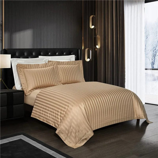 Prestige Champagne Duvet Cover Set (Long-Staple Sateen Cotton)