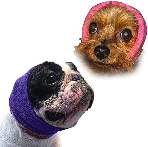 Dog & Cat Calming Band - Anxiety Relief/Noise Protection-Grooming-Thunder-Fireworks 2 Pack