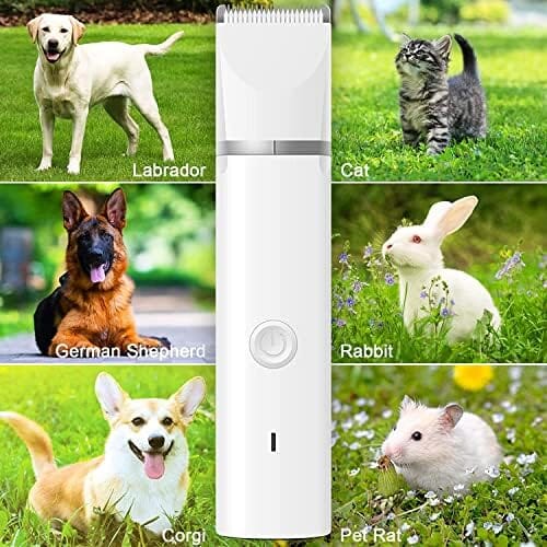 Dog Clippers Grooming Kit Hair Clipper-Low Noise Paw Trimmer- Rechargeable