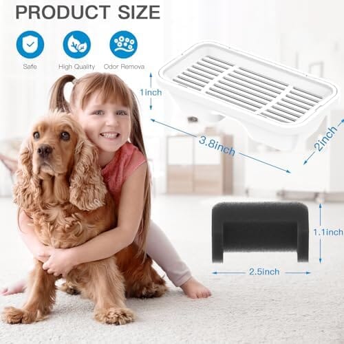 Dog Water Fountain Filters for Big Dog Water Bowl Dispenser
