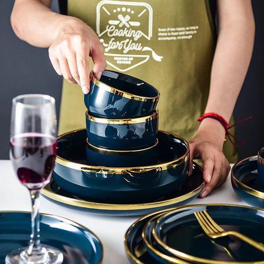 Oxford Blue Luxury Dinnerware Set