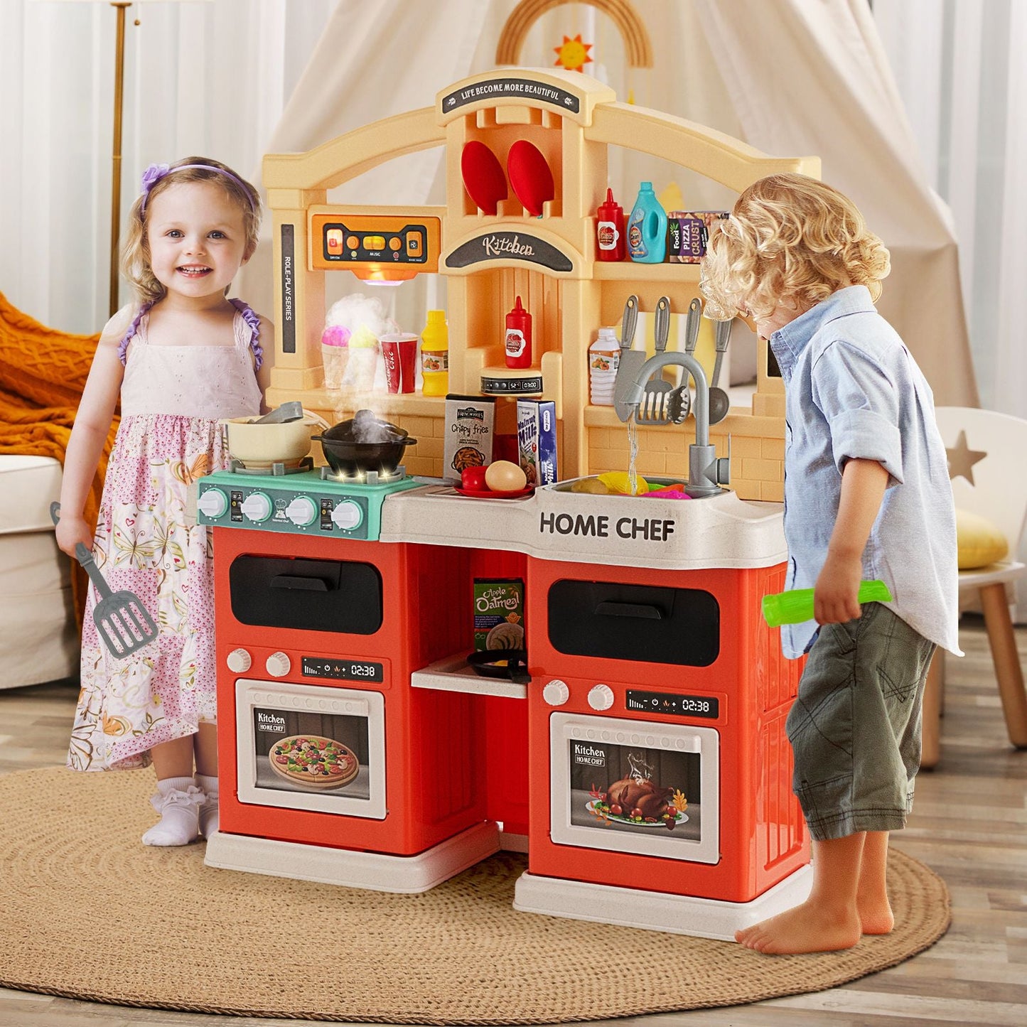 Ultimate 69-Piece Kids Kitchen Playset
