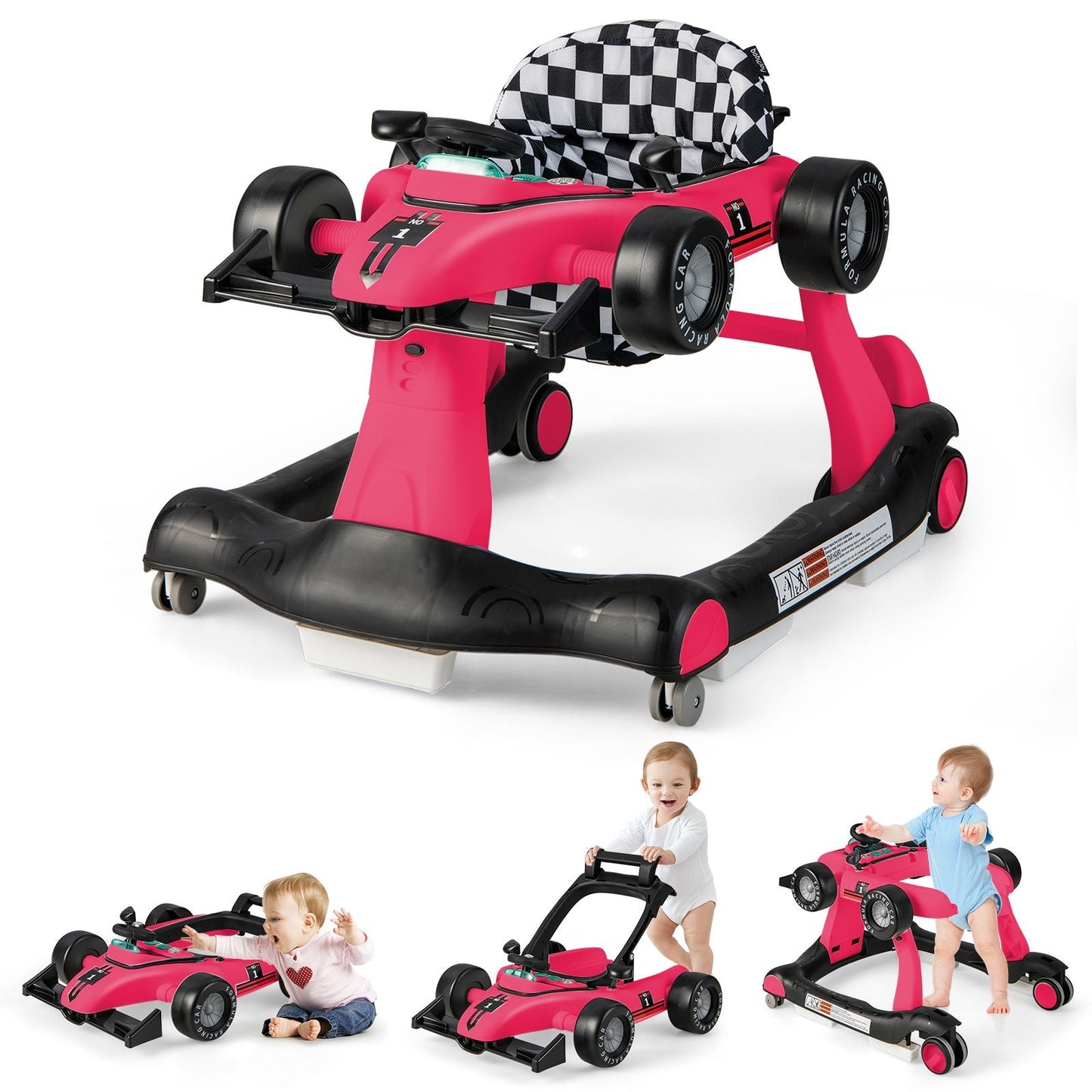 Versatile 4-In-1 Baby Push Walker