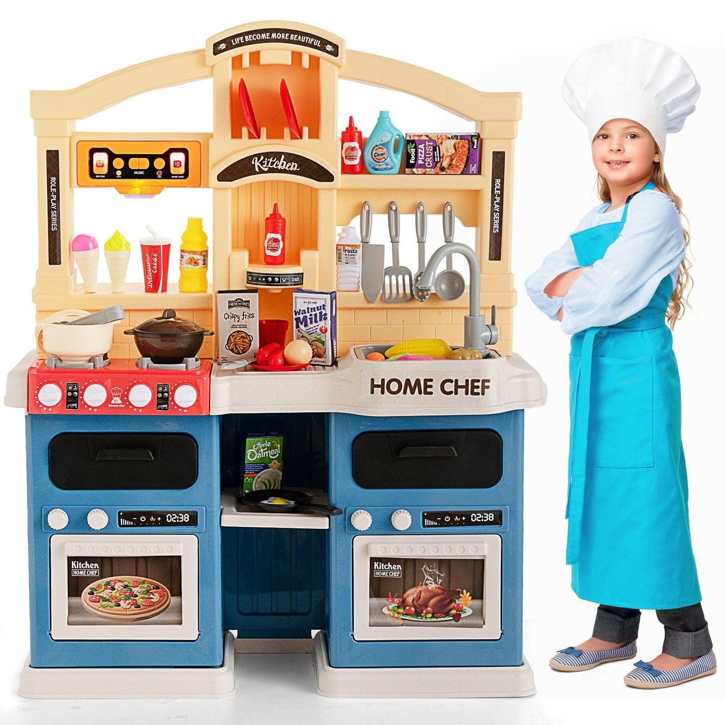 Ultimate 69-Piece Kids Kitchen Playset