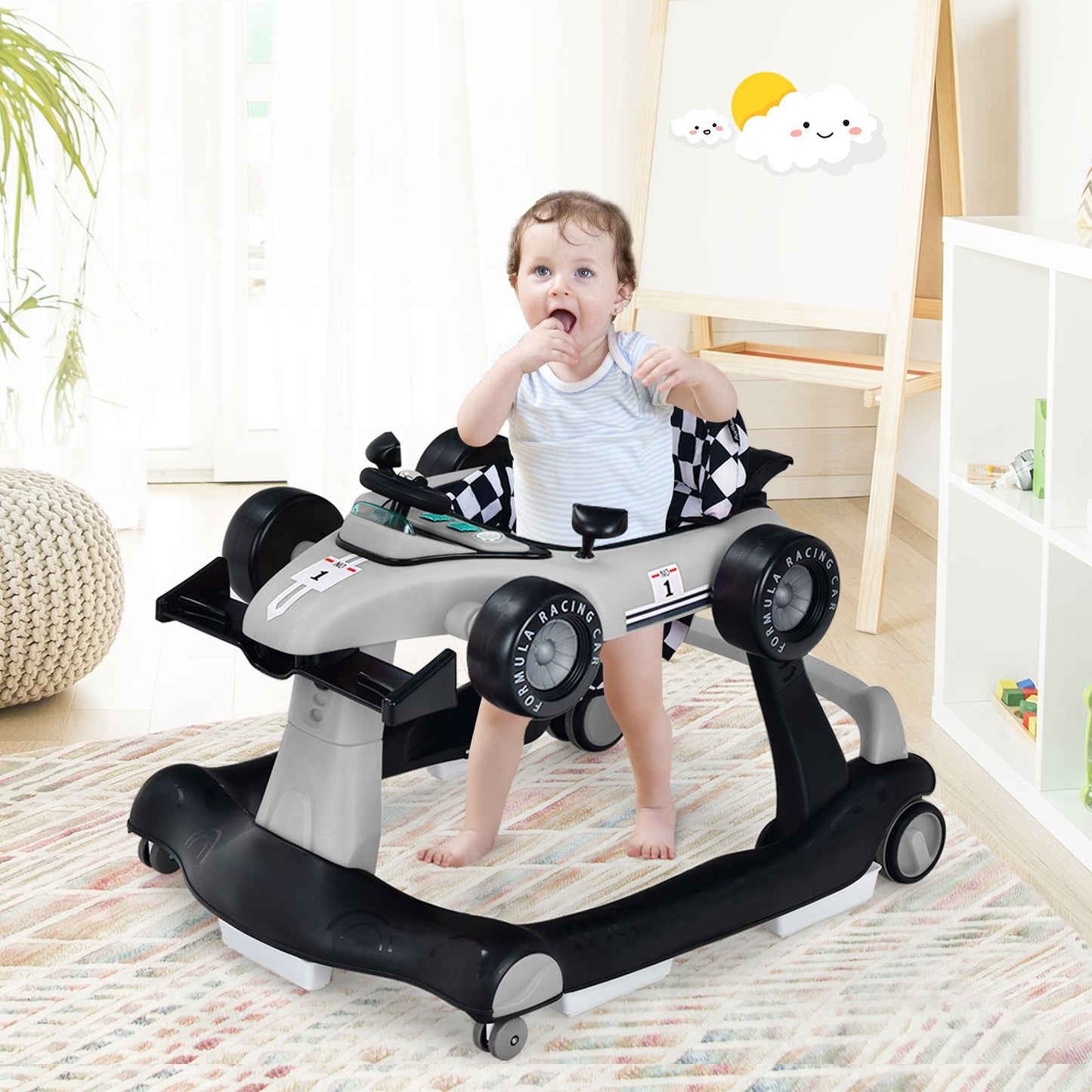 Versatile 4-In-1 Baby Push Walker