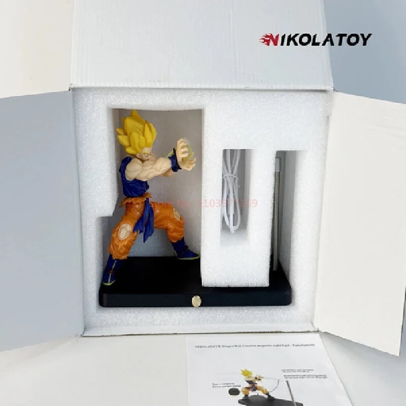 Nikolatoy Dragon Ball Z Kakarotto Son Goku Kamehameha Wave Magnetic Light Lamp
