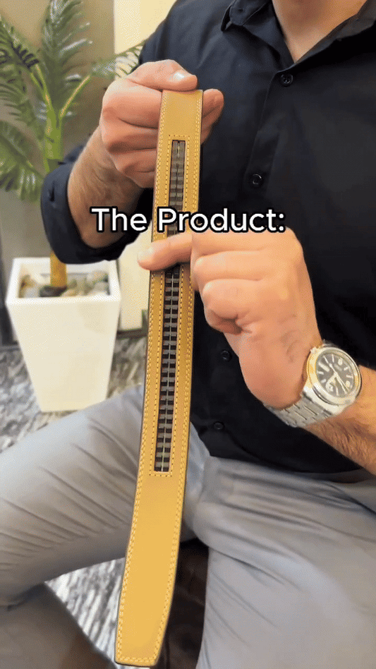 Men's Leather Ratchet Belt