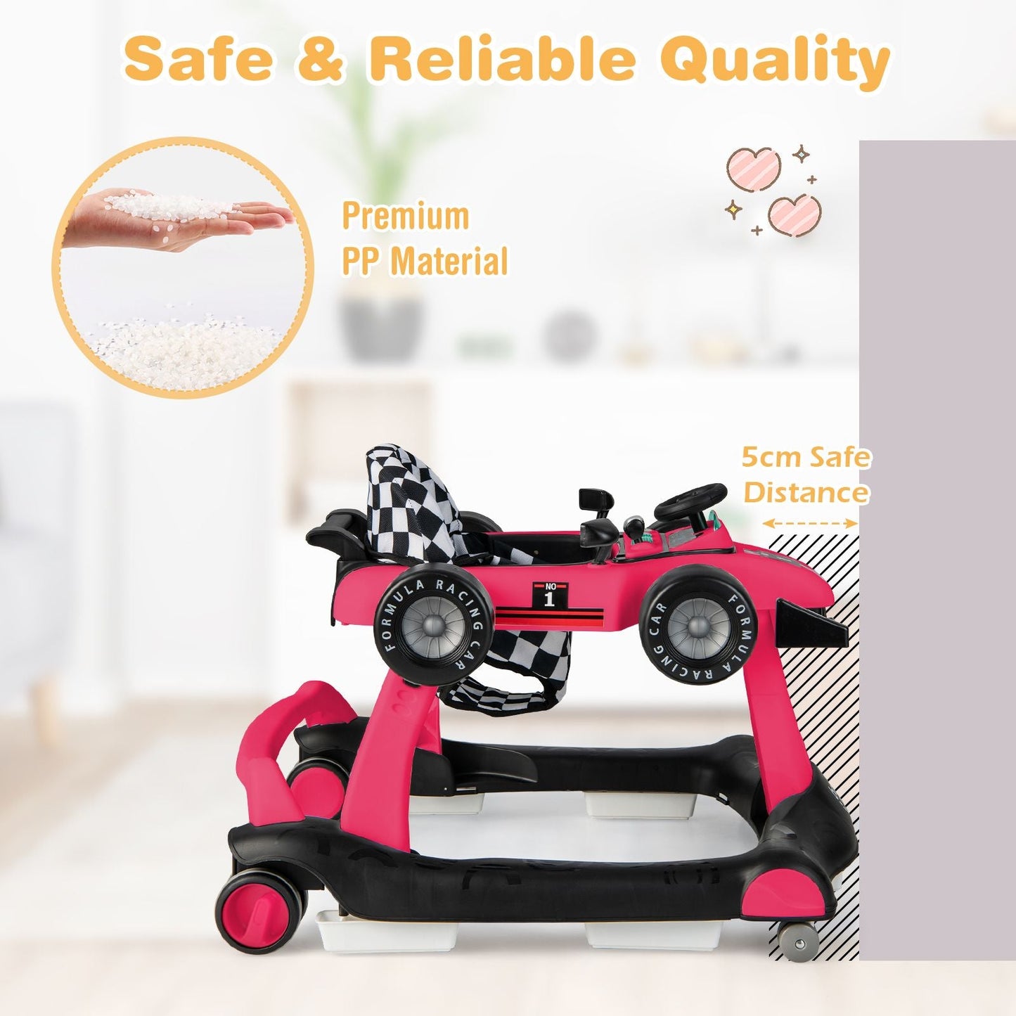 Versatile 4-In-1 Baby Push Walker
