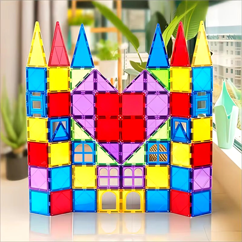 Magblock 66PCS Magnetic Building Blocks Set for Kids Ages 3-10