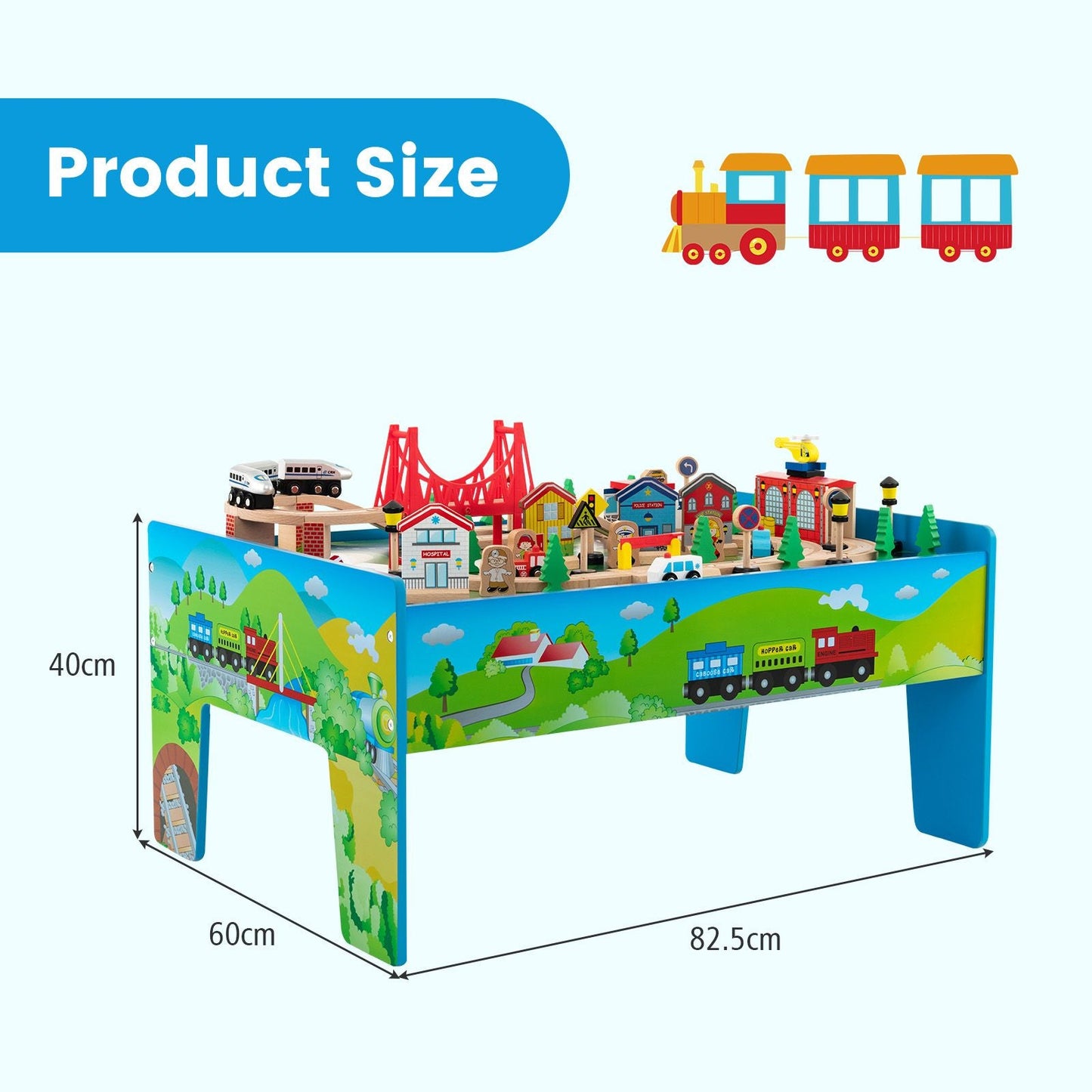 Ultimate 80-Piece Wooden Activity Playset
